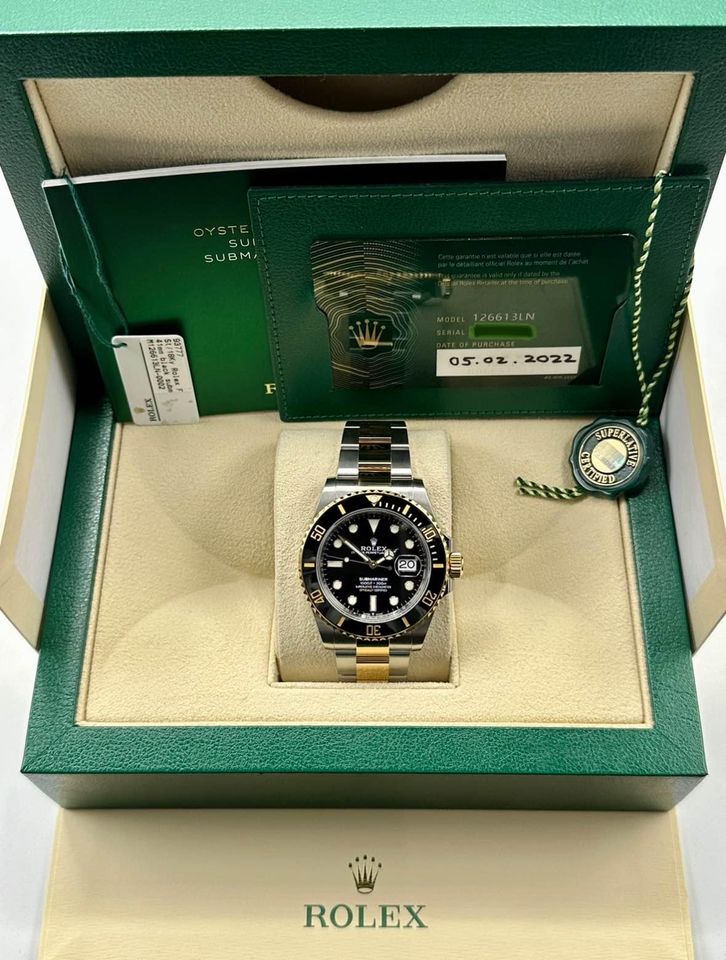 2022 Rolex Submariner 126613LN Two-Tone Gold/SS Black Dial - MyWatchLLC