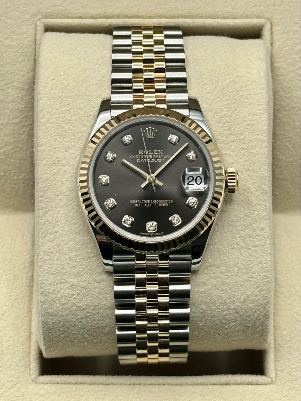 2021 Rolex Datejust 31mm 278273 Two-Tone Rhodium Diamond Dial - MyWatchLLC