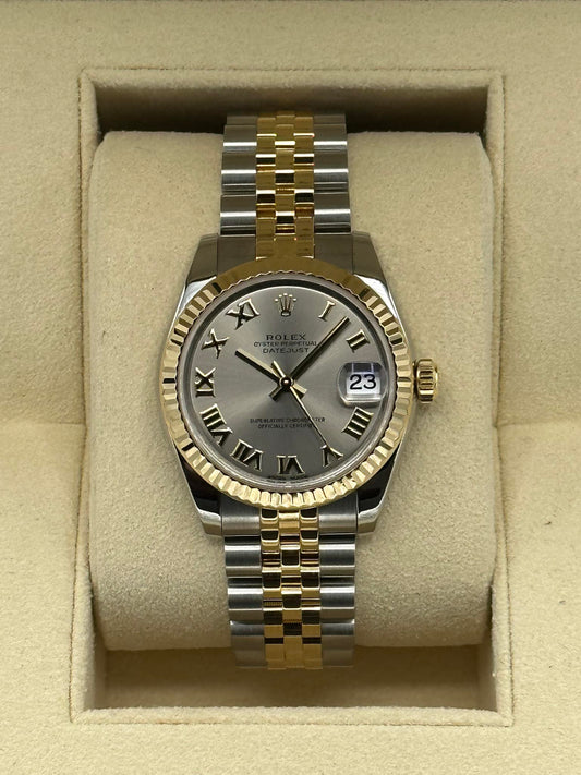 2019 Rolex Datejust 31mm  178273 Two-Tone Silver Roman Numeral Dial - MyWatchLLC