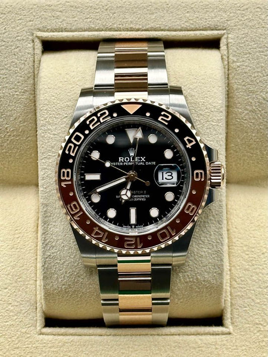 NEW 2023 Rolex GMT-Master II "Rootbeer" 126711CHNR Two-Tone RG/SS - MyWatchLLC