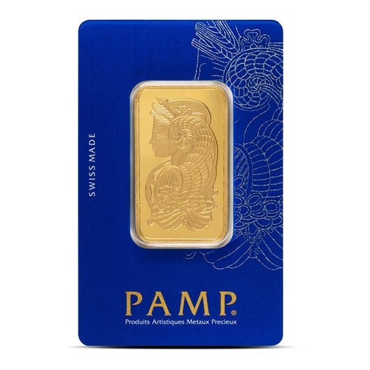 1 oz PAMP Suisse Fortuna Veriscan Gold Bar (New w/ Assay) - MyWatchLLC
