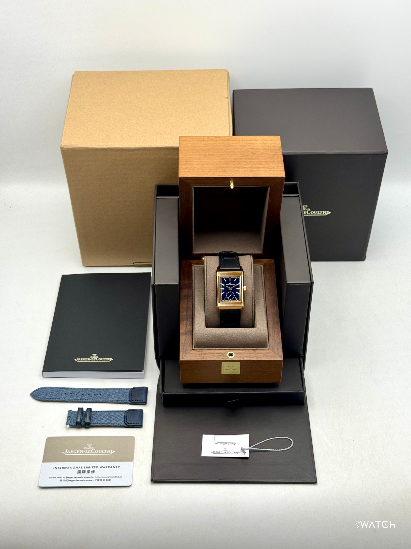 2024 Jaeger-Coultre Reverso Tribute 47mm Q3982590 Rose Gold Blue Dial