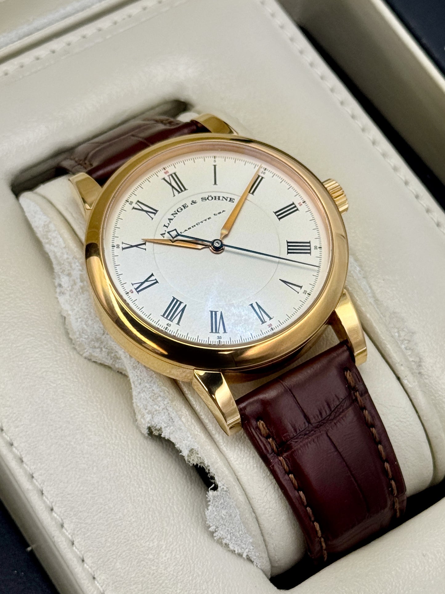 2007 A. Longe & Shone Richard Lange 40.5mm 232.032 Rose Gold Silver Dial