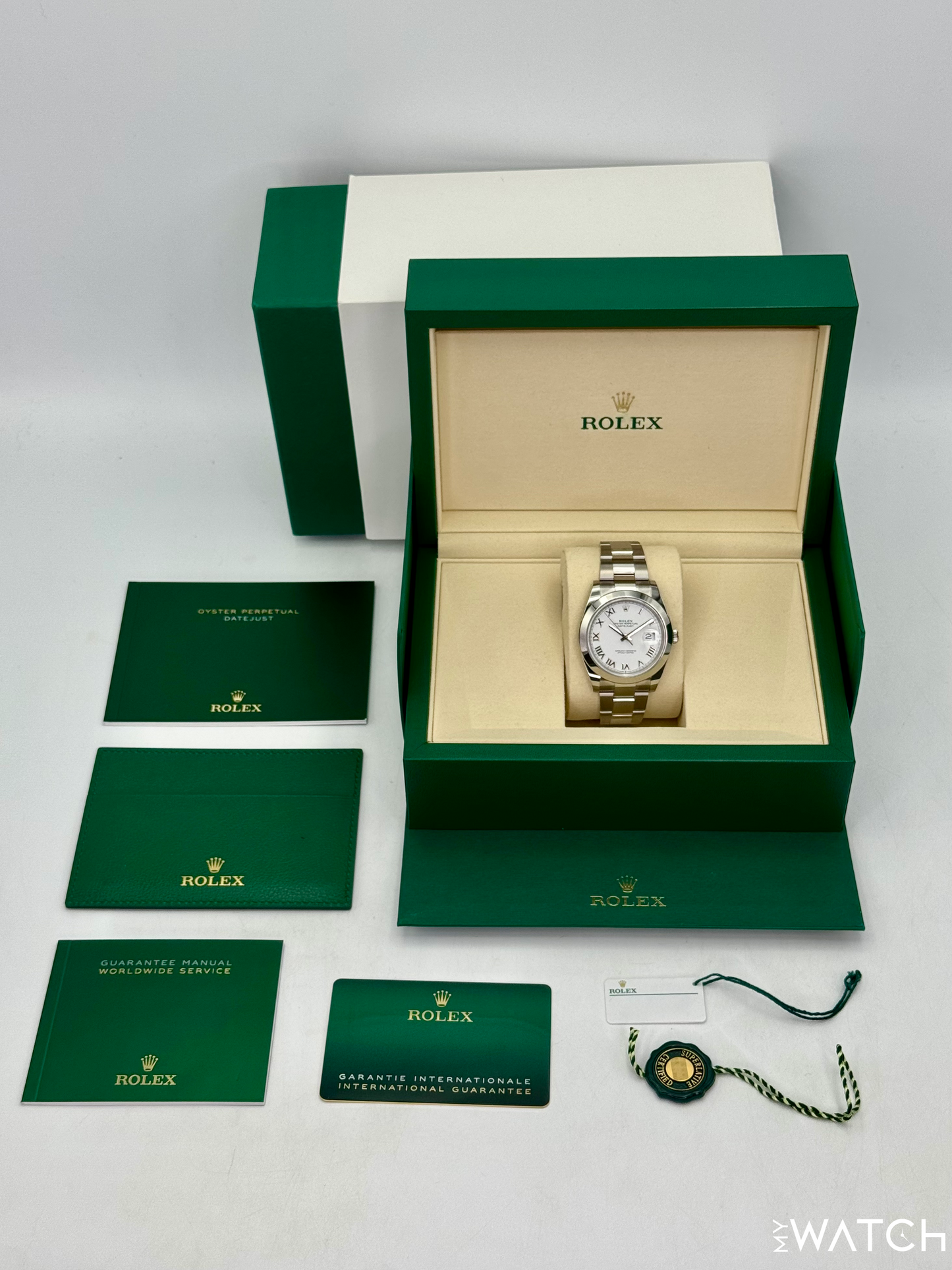 NEW 2025 Rolex Datejust 41mm 126300 Stainless Steel Oyster White Dial