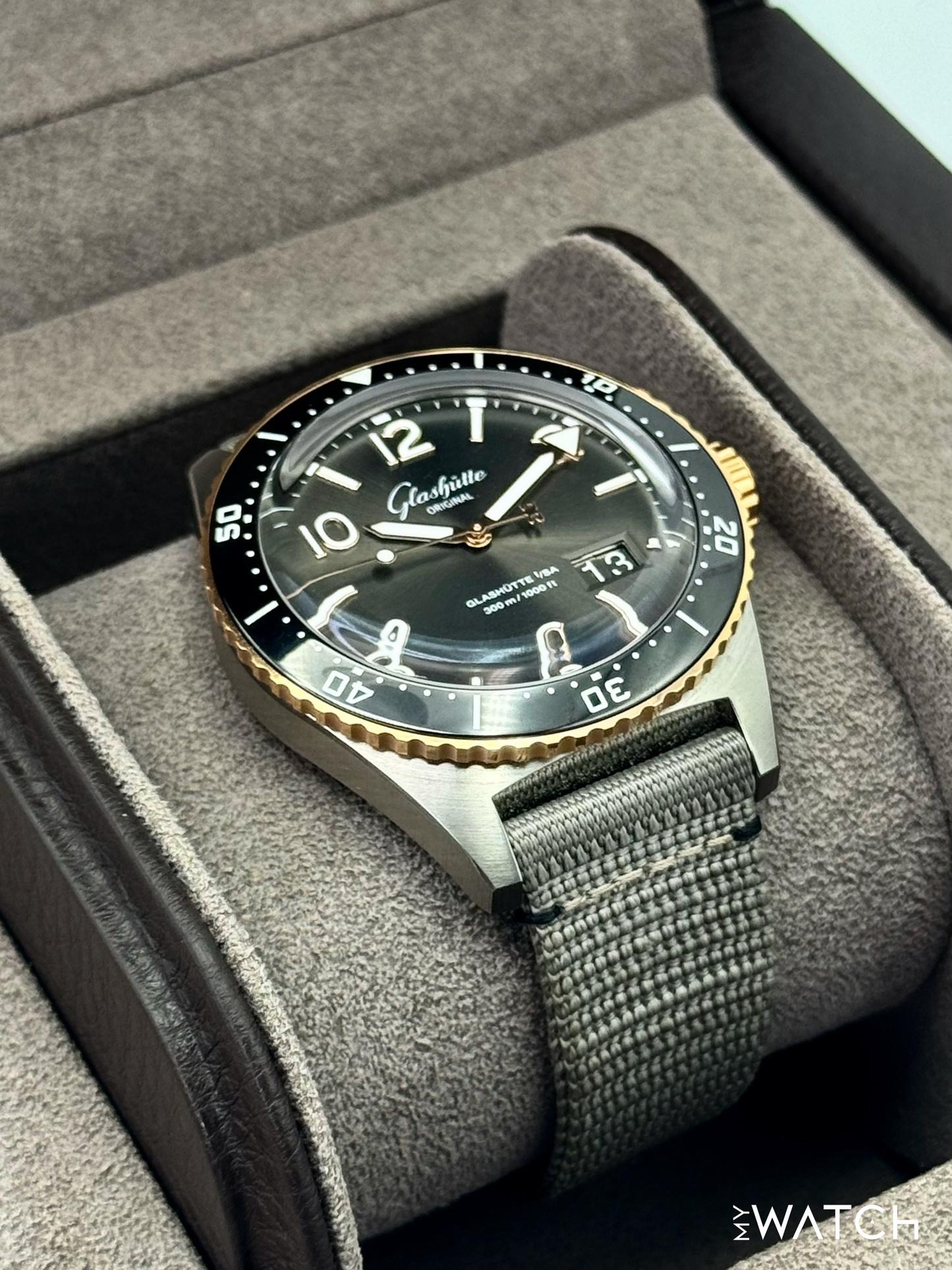 2024 Glashütte Seaq Panorama Date 43.2mm 1-36-13-04-91-34 Red Gold - MyWatchLLC
