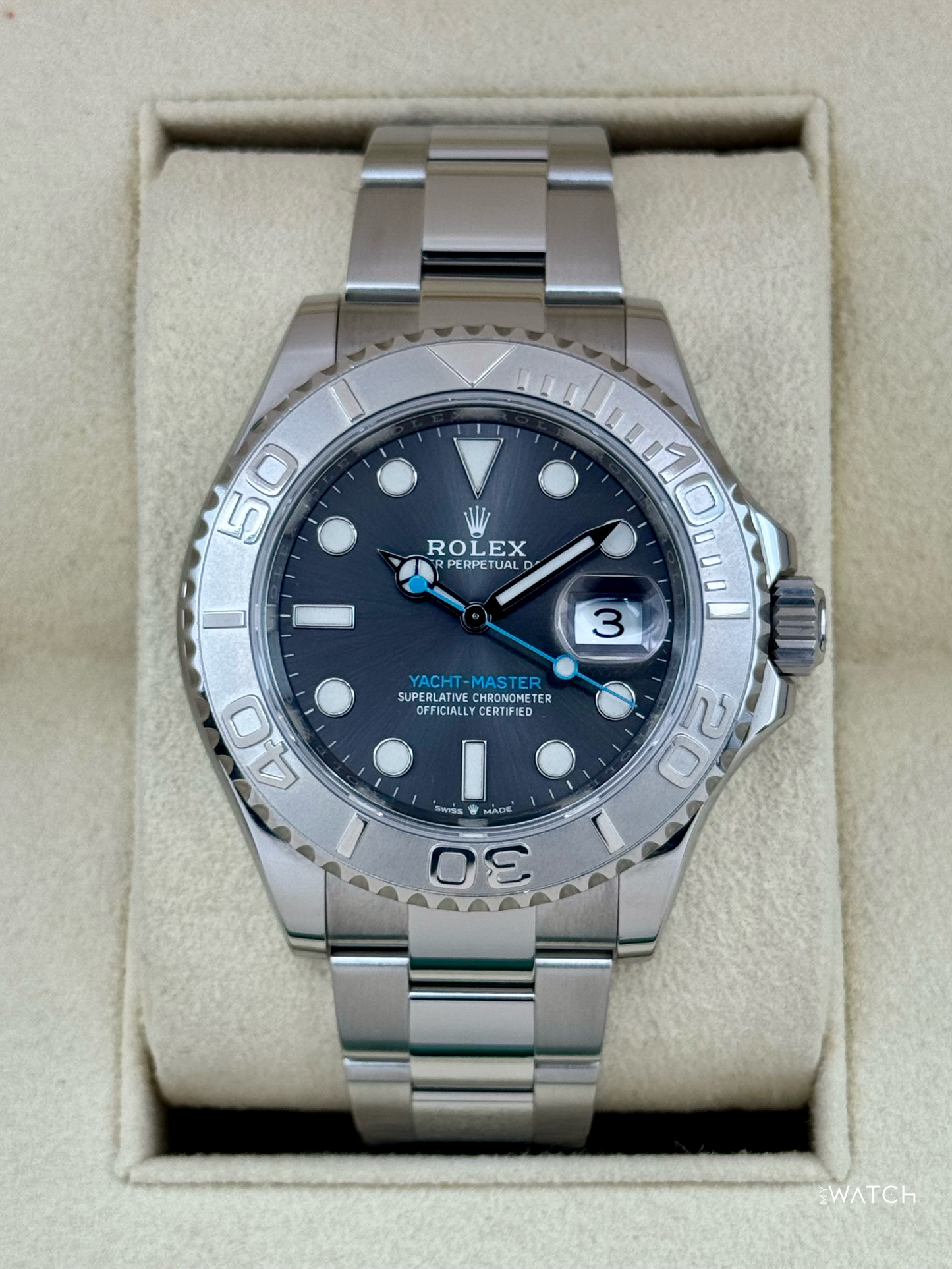 2021 Rolex Yacht-Master 40mm 126622 Stainless Steel Rhodium Dial