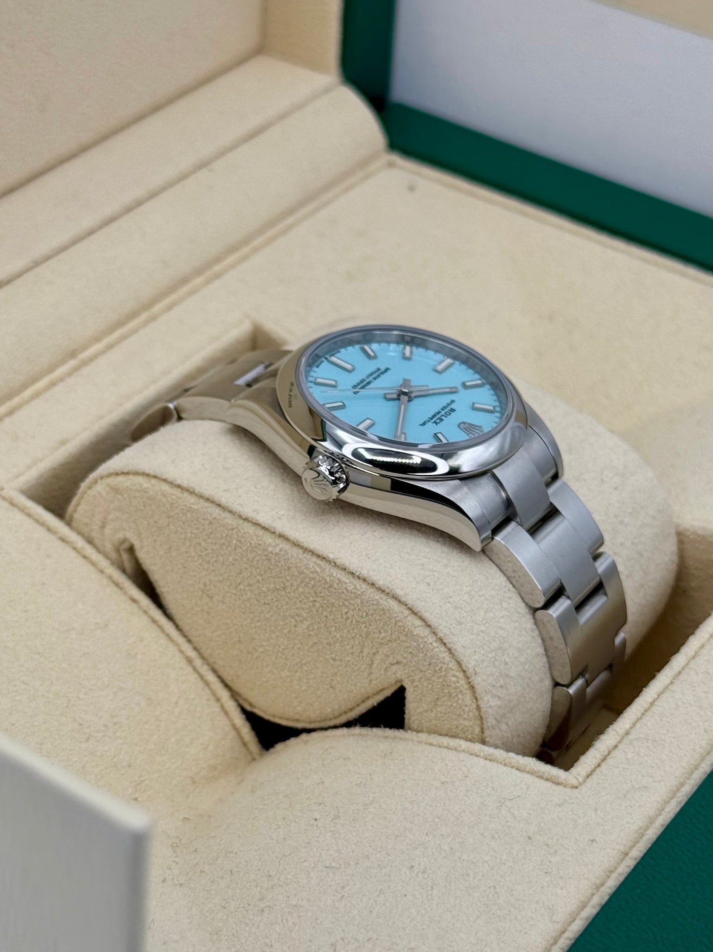 2021 Rolex Oyster Perpetual 31mm 277200 Turquoise Tiffany Blue Dial - MyWatchLLC