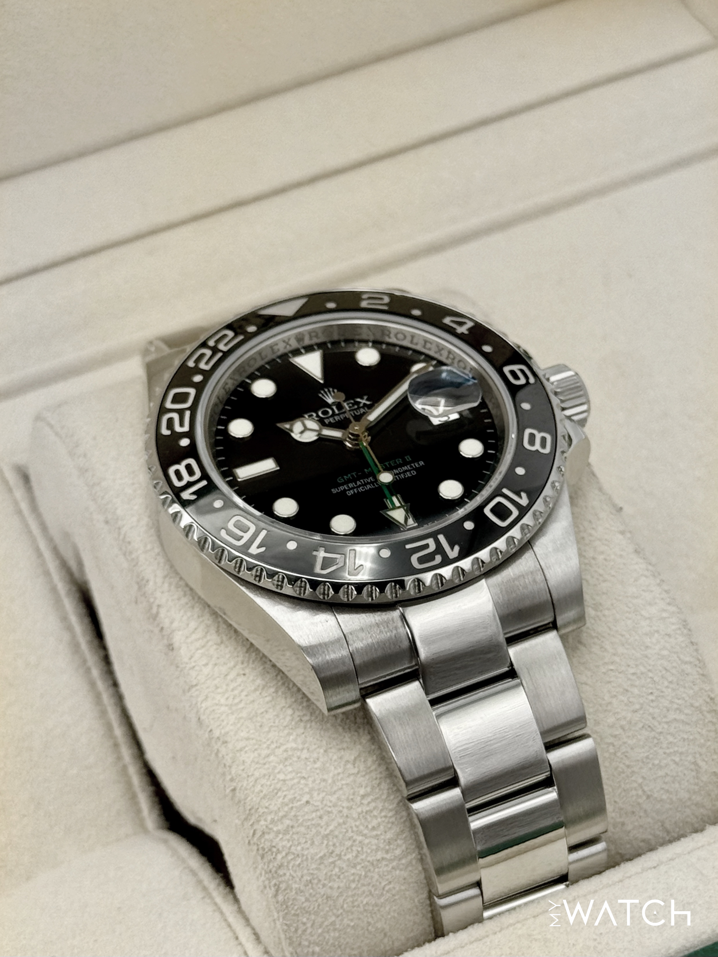 2007 Rolex GMT-Master II 40mm 116710LN Stainless Steel Black Dial