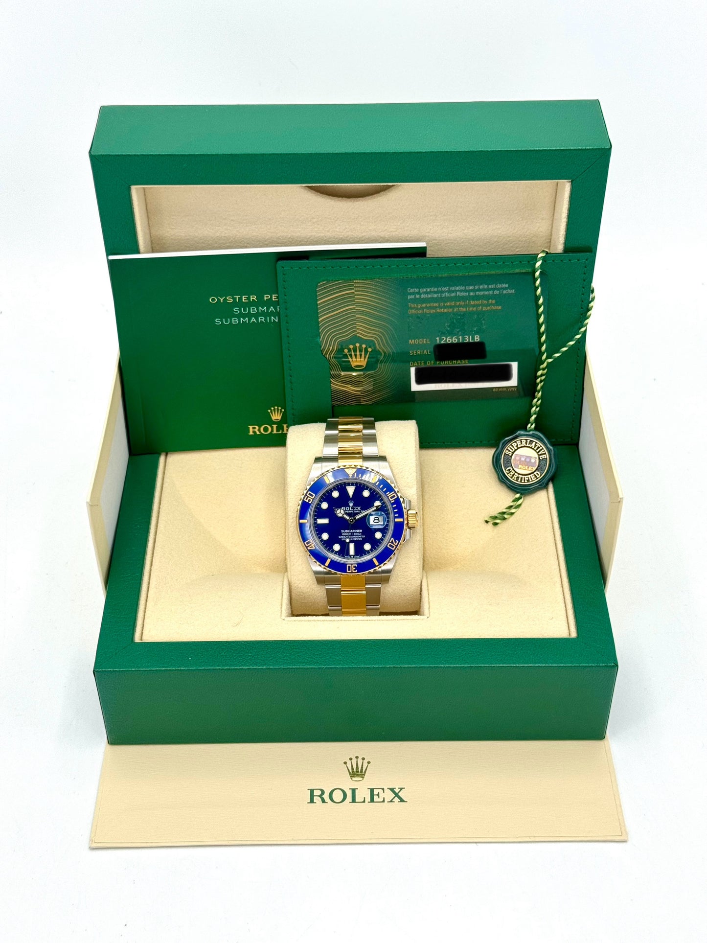 2023 Rolex Submariner "Bluesy" 41mm 126613LB Two-Tone Blue Dial - MyWatchLLC