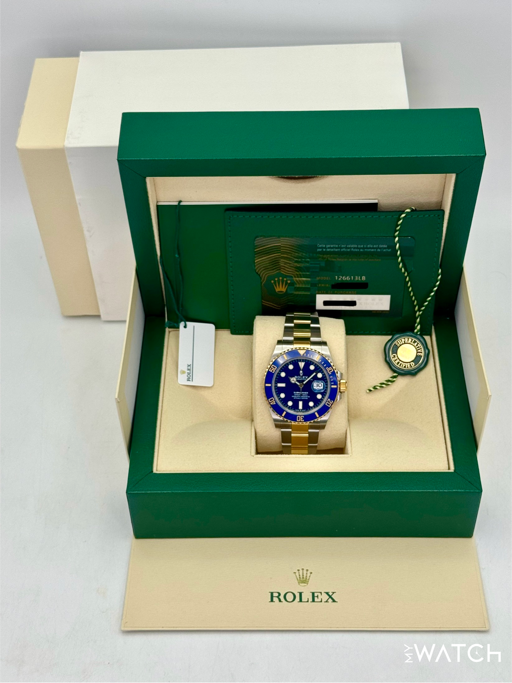 2023 Rolex Submariner "Bluesy" 41mm 126613LB Two-Tone Blue Dial - MyWatchLLC