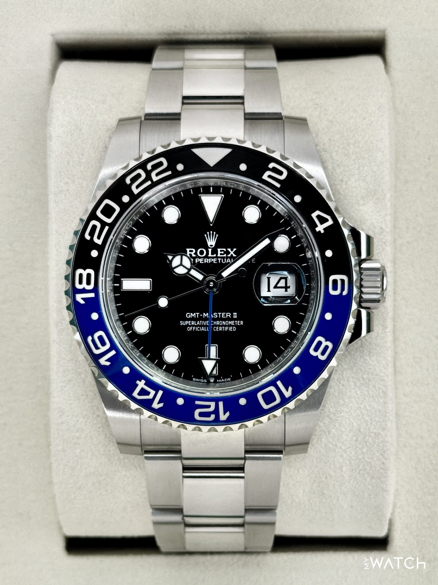 2026 Rolex GMT-Master II "Batman" 40mm 126710BLNR Oyster - MyWatchLLC