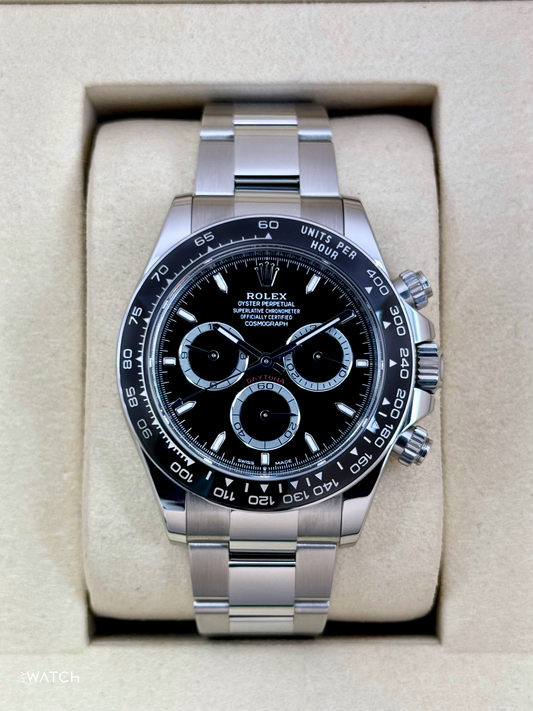 NEW 2025 Rolex Daytona 40mm 126500LN Stainless Steel Black Dial