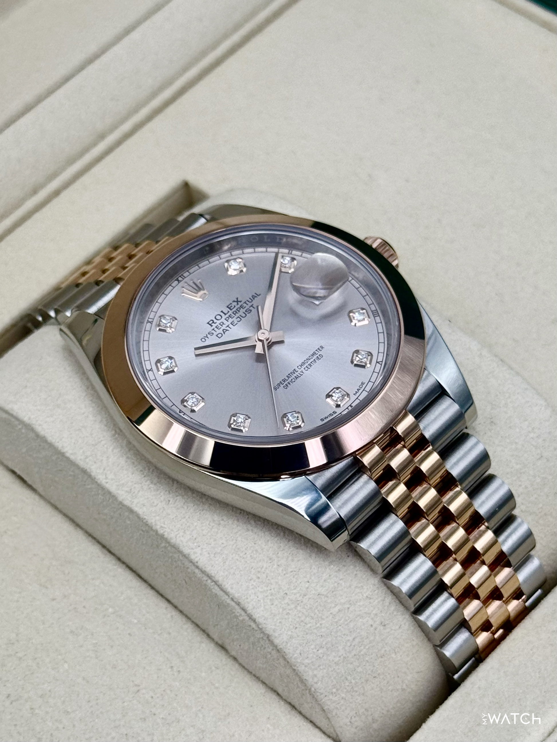 NEW 2026 Rolex Datejust 41mm 126301 Two-Tone Jubilee Sundust Diamond Dial - MyWatchLLC