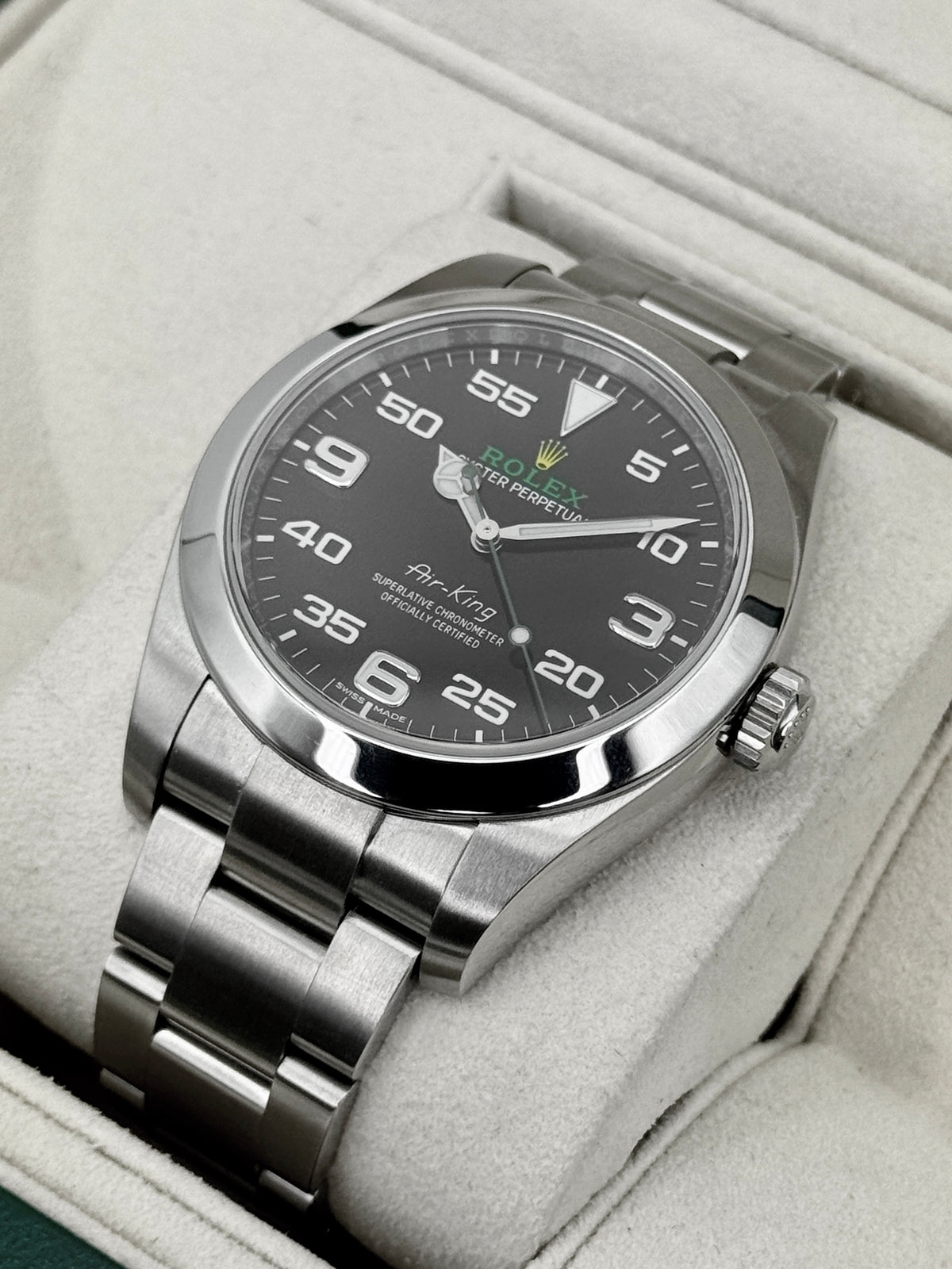 2026 Rolex Air-King 40mm 116900 Stainless Steel Black Dial (CPO)