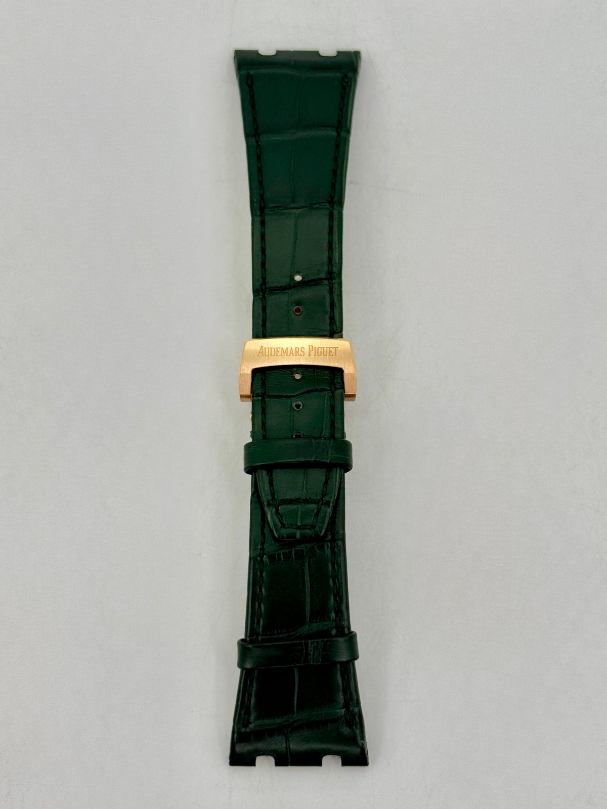 Audemars Piguet Royal Oak 41mm Green Alligator Leather Strap with Deployant Clasp