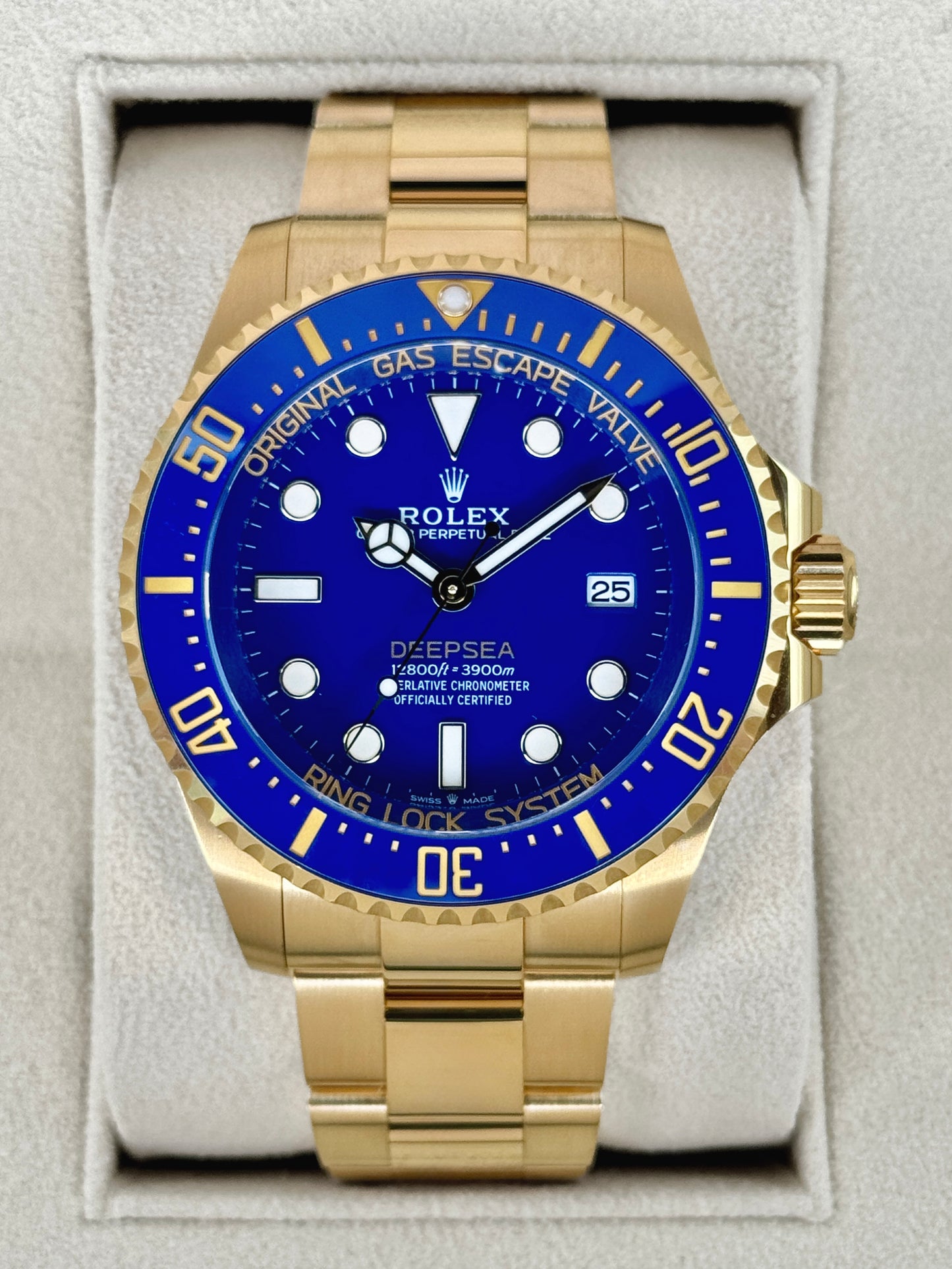 2025 Rolex Deepsea 44mm 136668LB 18K Yellow Gold Blue Dial