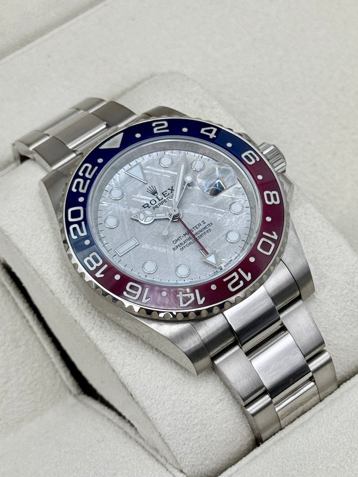 2024 Rolex GMT-Master II "Pepsi" 40mm 126719BLRO Meteorite Dial