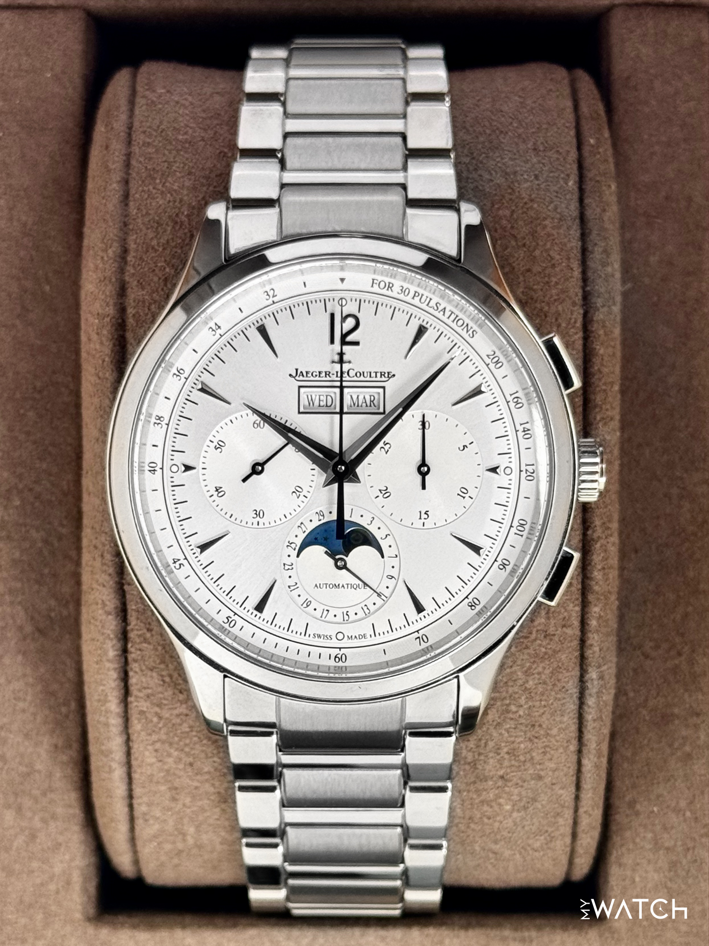 2025 Jaeger-LeCoultre Master Control 40mm Q413813J Stainless Steel White Dial - MyWatchLLC