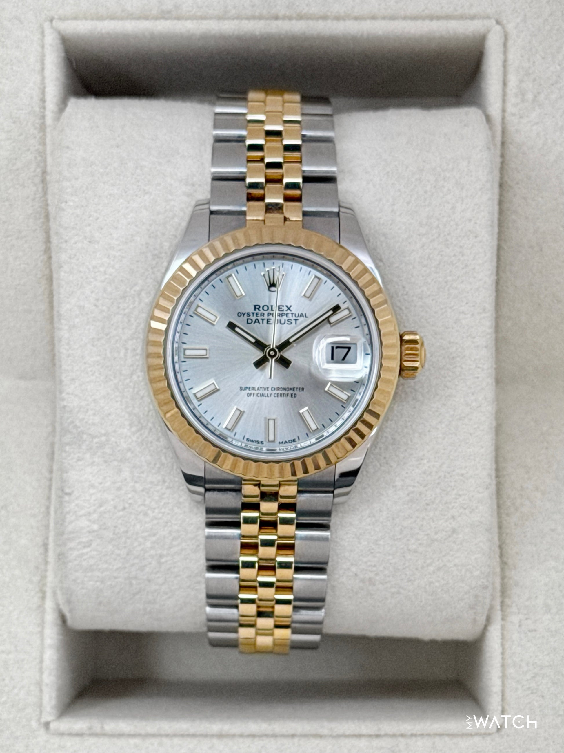 2020 Rolex Lady Datejust 28mm 279173 Two-Tone Jubilee Silver Dial - MyWatchLLC