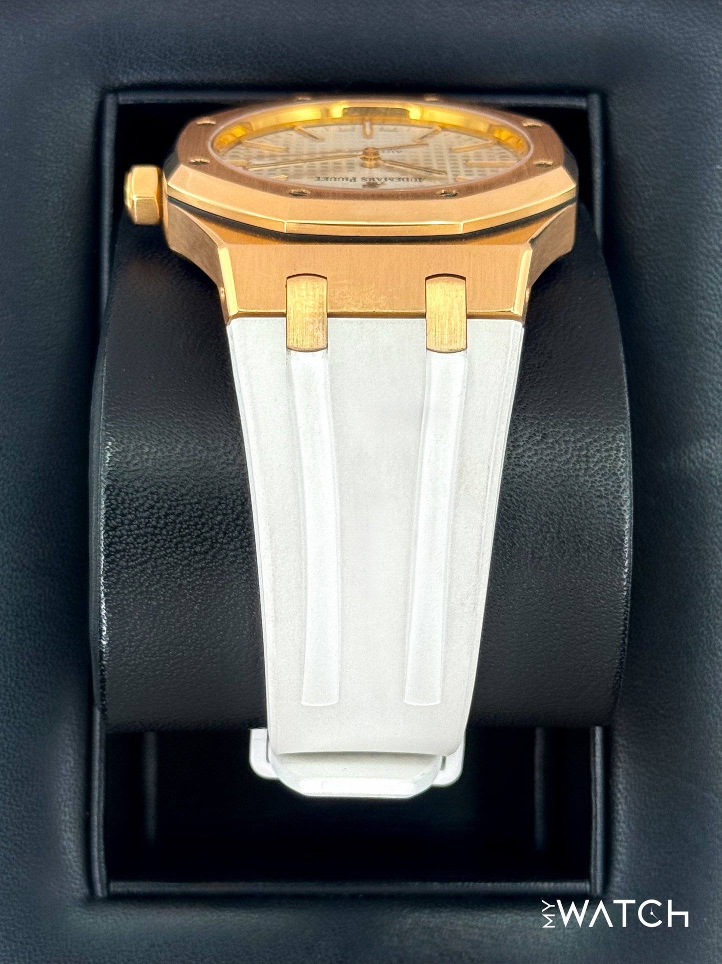 2017 Audemars Piguet Royal Oak 41mm 15400OR Rose Gold White Dial