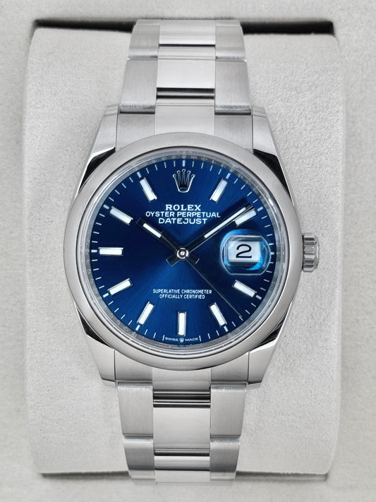 NEW 2026 Rolex Datejust 36mm 126200 Stainless Steel Oyster Blue Dial