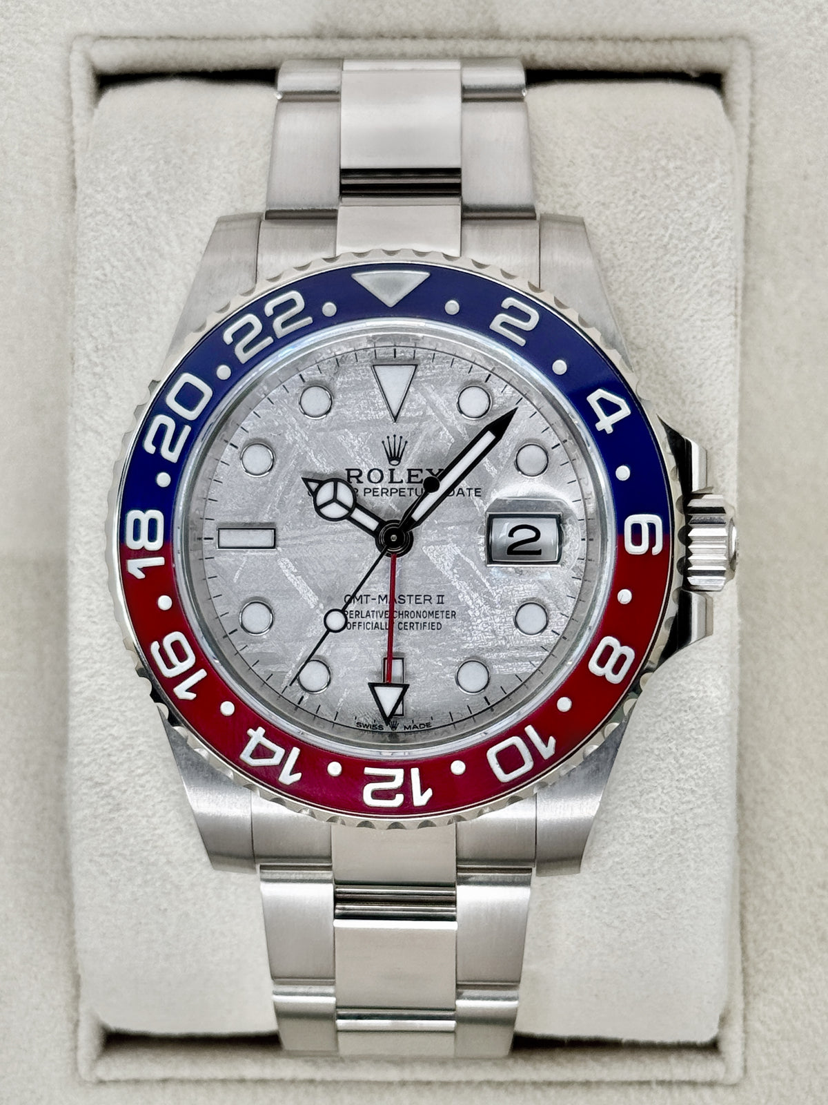 2024 Rolex GMT-Master II "Pepsi" 40mm 126719BLRO Meteorite Dial