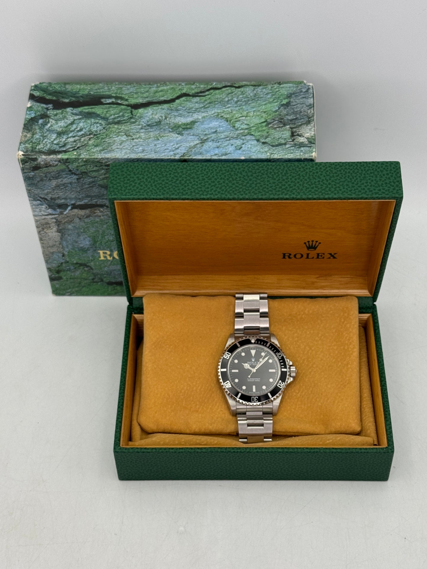 2006 Rolex Submariner 40mm 14060M Stainless Steel Two-Liner Black Dial (Collectors Set)