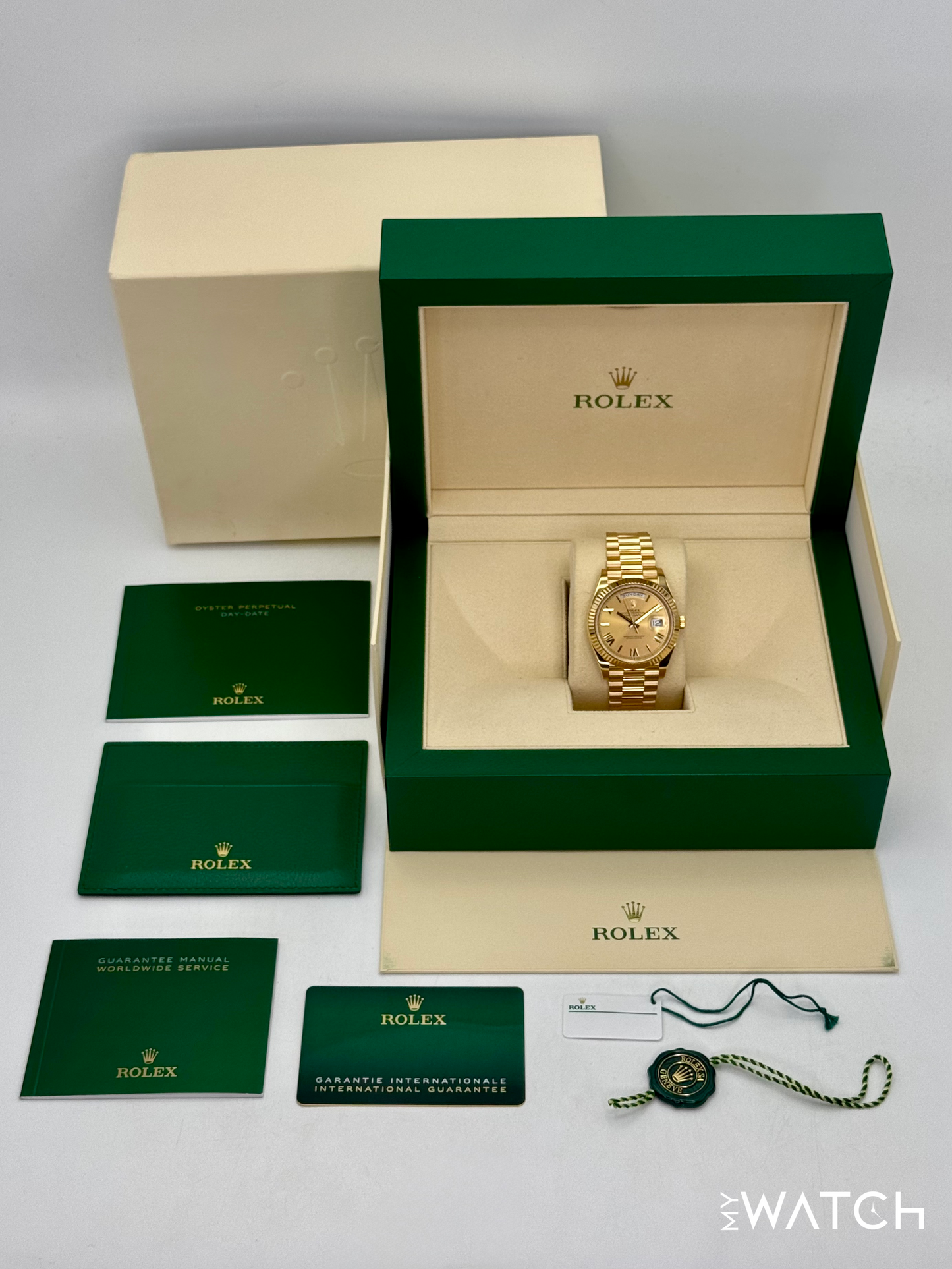 2021 Rolex Day-Date 40mm 228238 Presidential Champagne Dial