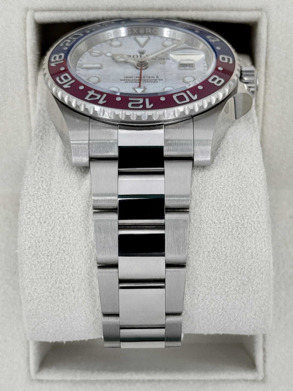 2023 Rolex GMT-Master II Pepsi 40mm 126719BLRO White Gold Oyster Meteorite Dial