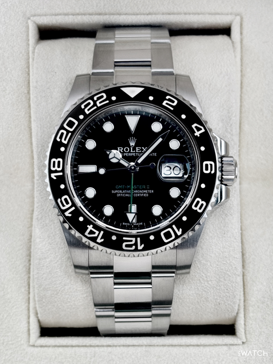 2019 Rolex GMT-Master II 40mm 116710LN Stainless Steel Black Dial - MyWatchLLC
