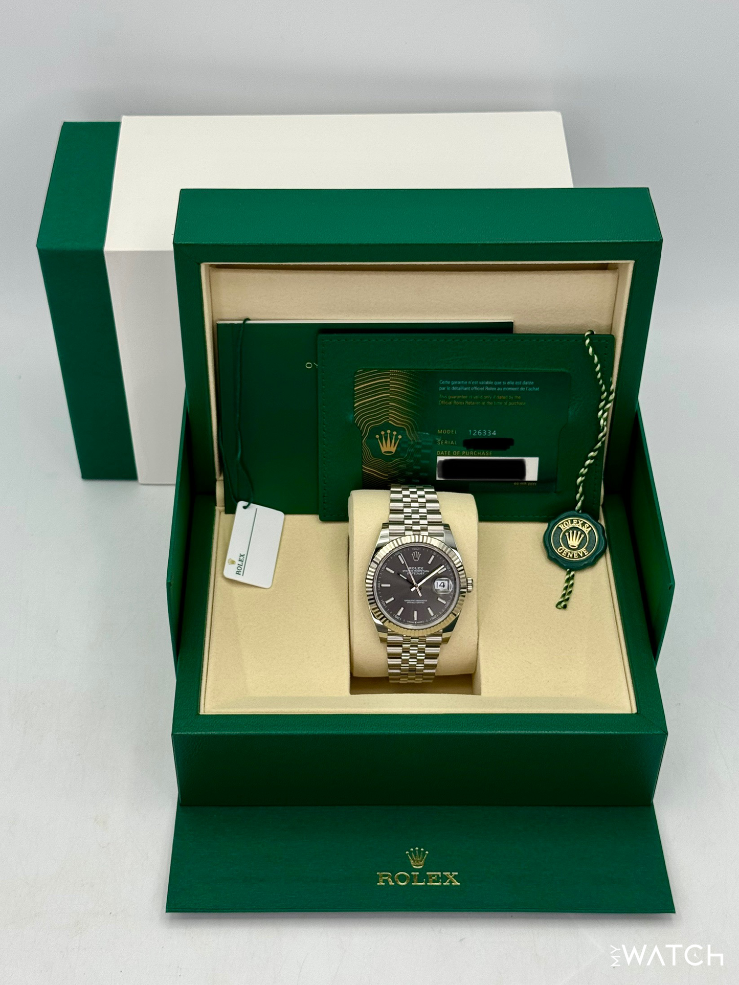 NEW 2026 Rolex Datejust 41mm 126334 Stainless Steel Jubilee Rhodium Dial - MyWatchLLC