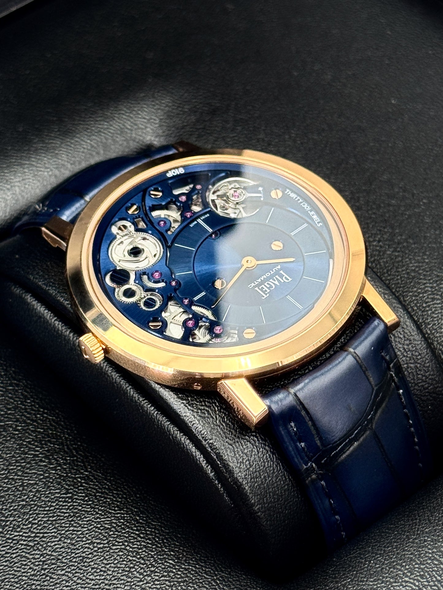 Piaget Altiplano 41mm G0A48125 Rose Gold Blue Dial