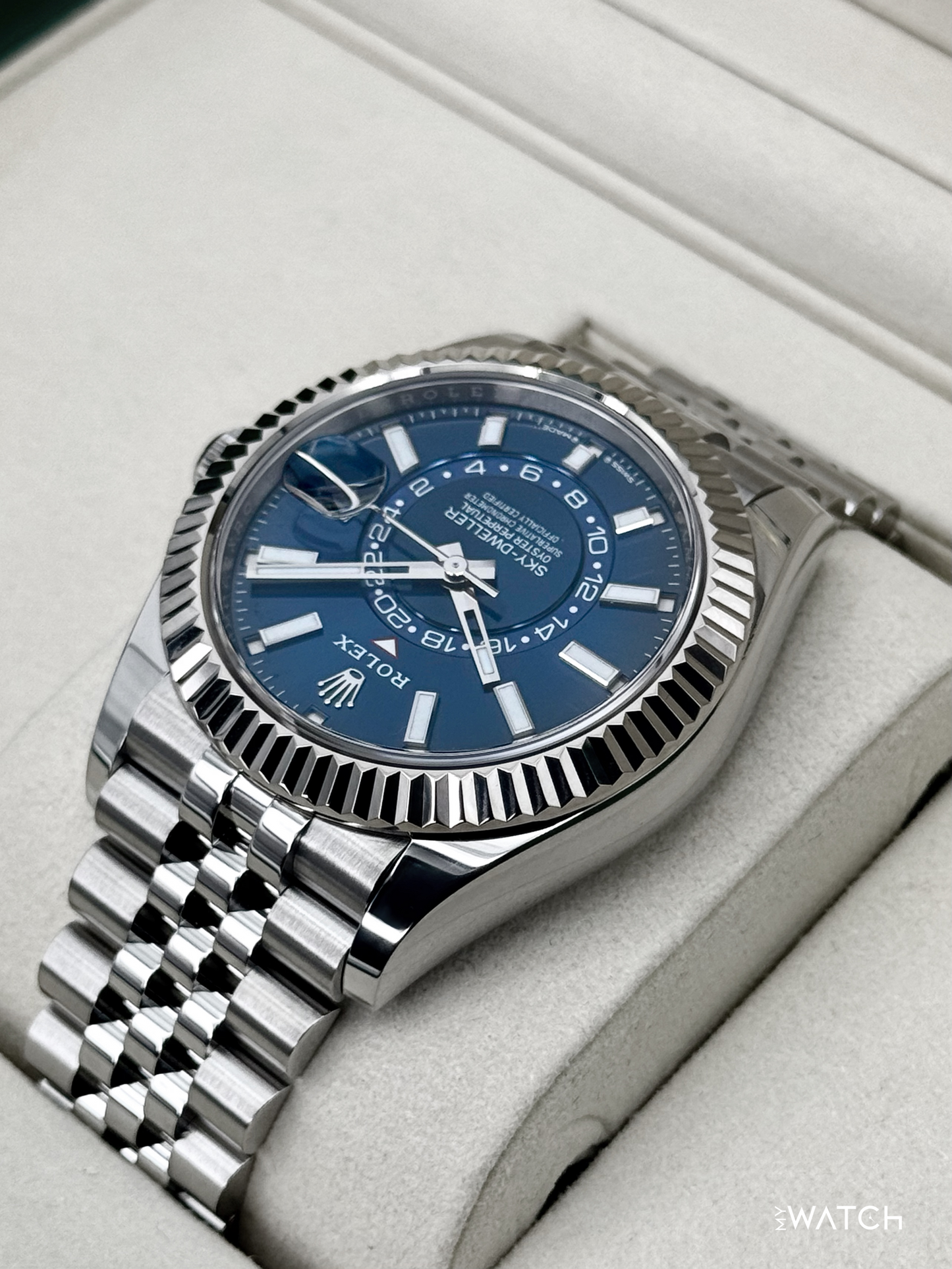 2025 Rolex Sky-Dweller 42mm 336934 Jubilee Blue Dial - MyWatchLLC