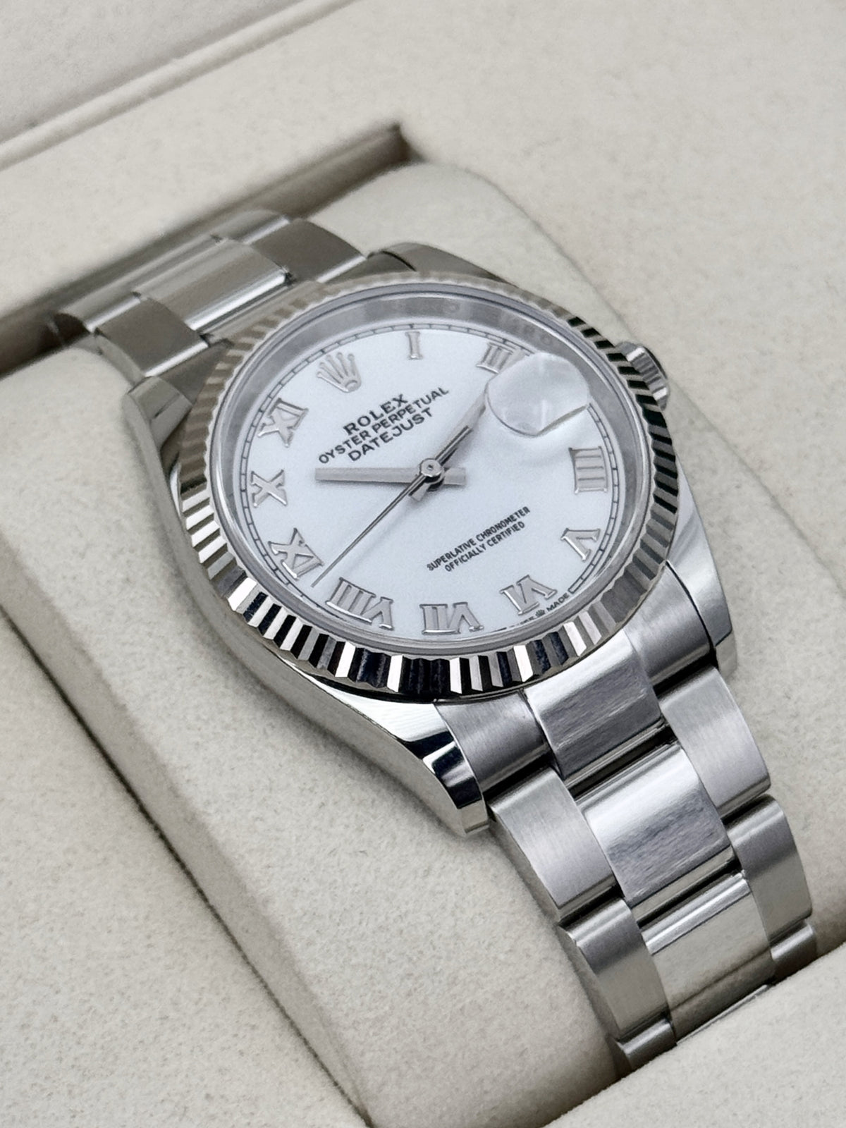 NEW 2026 Rolex Datejust 36mm 126234 Stainless Steel Oyster White Dial