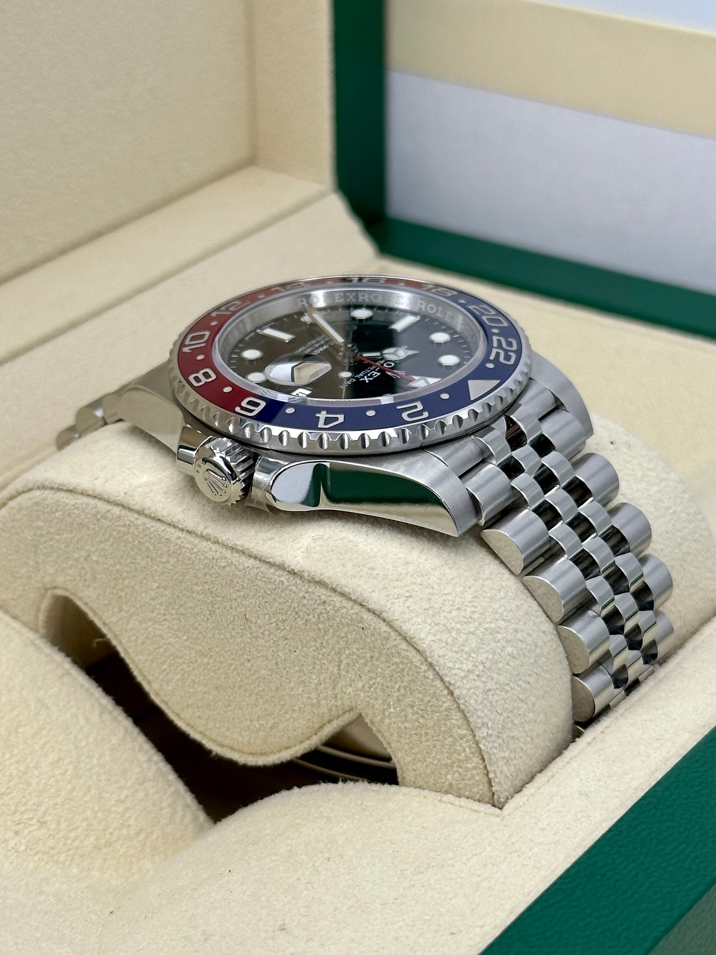 2022 Rolex GMT-Master II "Pepsi" 40mm 126710BLRO Jubilee Black Dial - MyWatchLLC