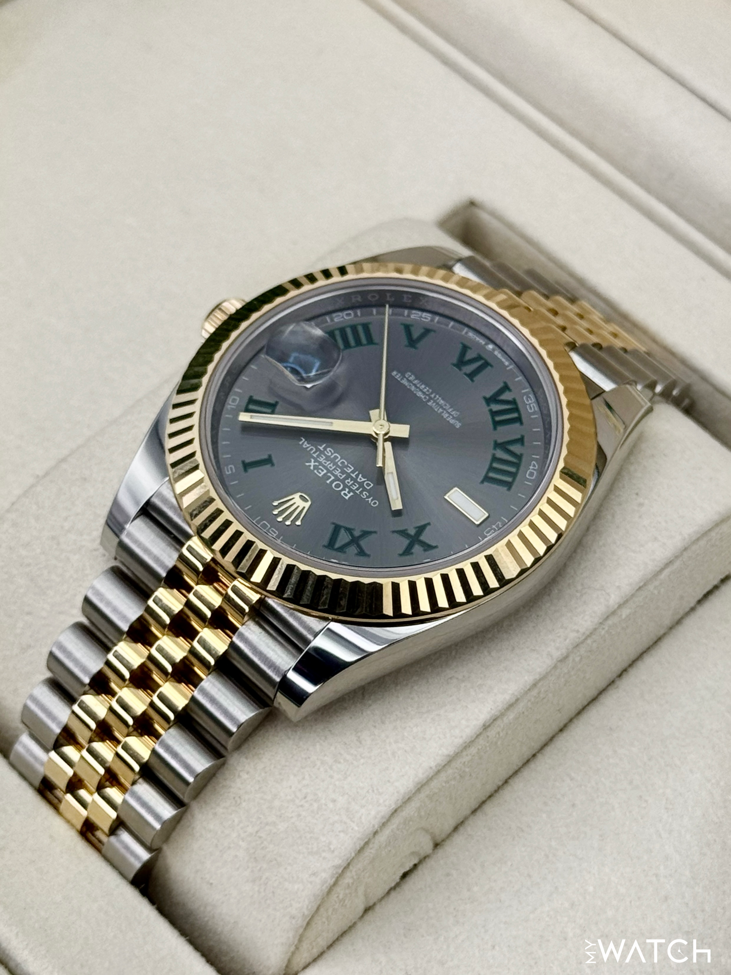 2025 Rolex Datejust 41mm 126333 Two-Tone Jubilee Wimbledon Dial