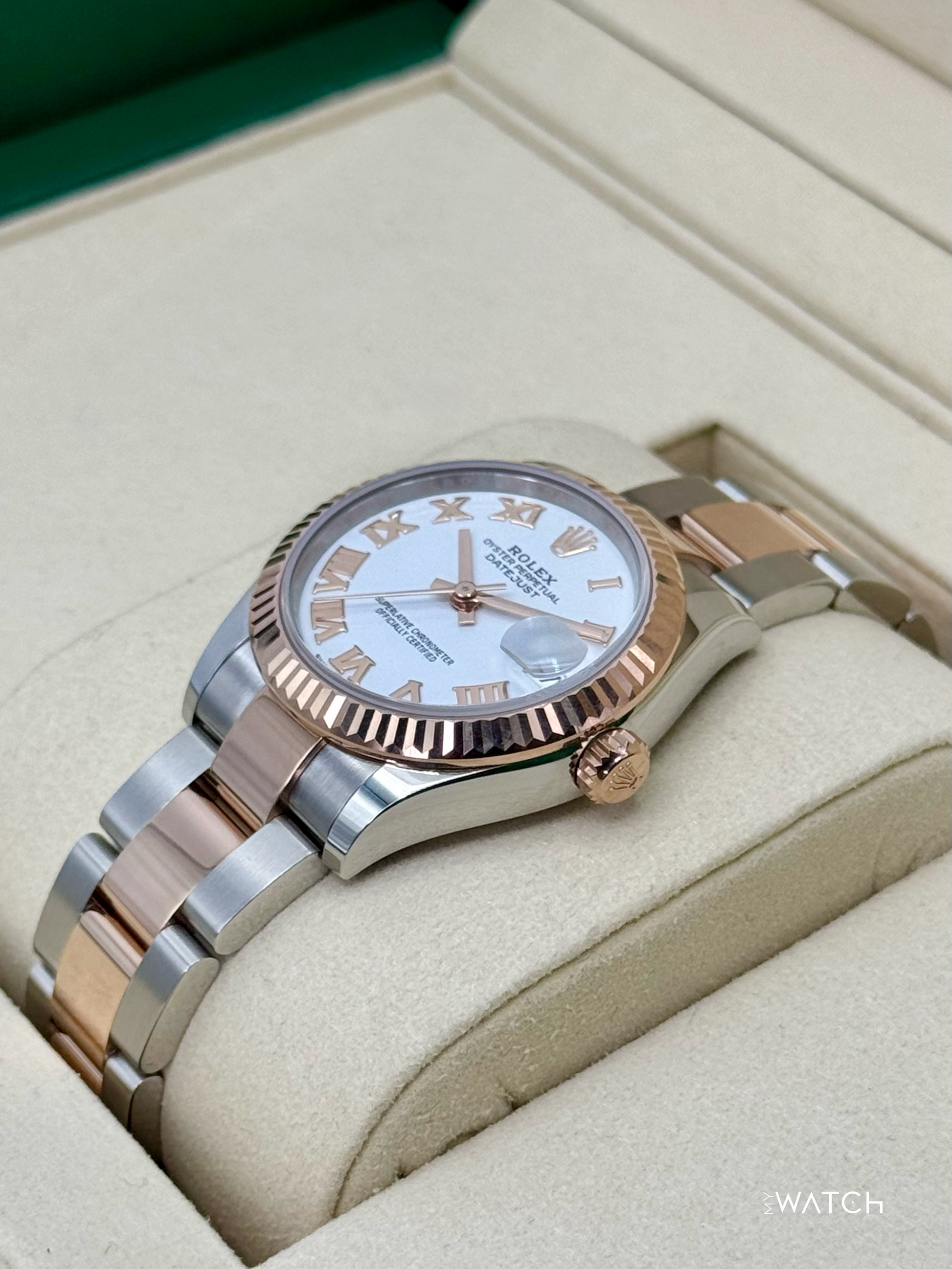 NEW 2025 Rolex Ladies Datejust 31mm 278271 Two-Tone Oyster White Dial - MyWatchLLC