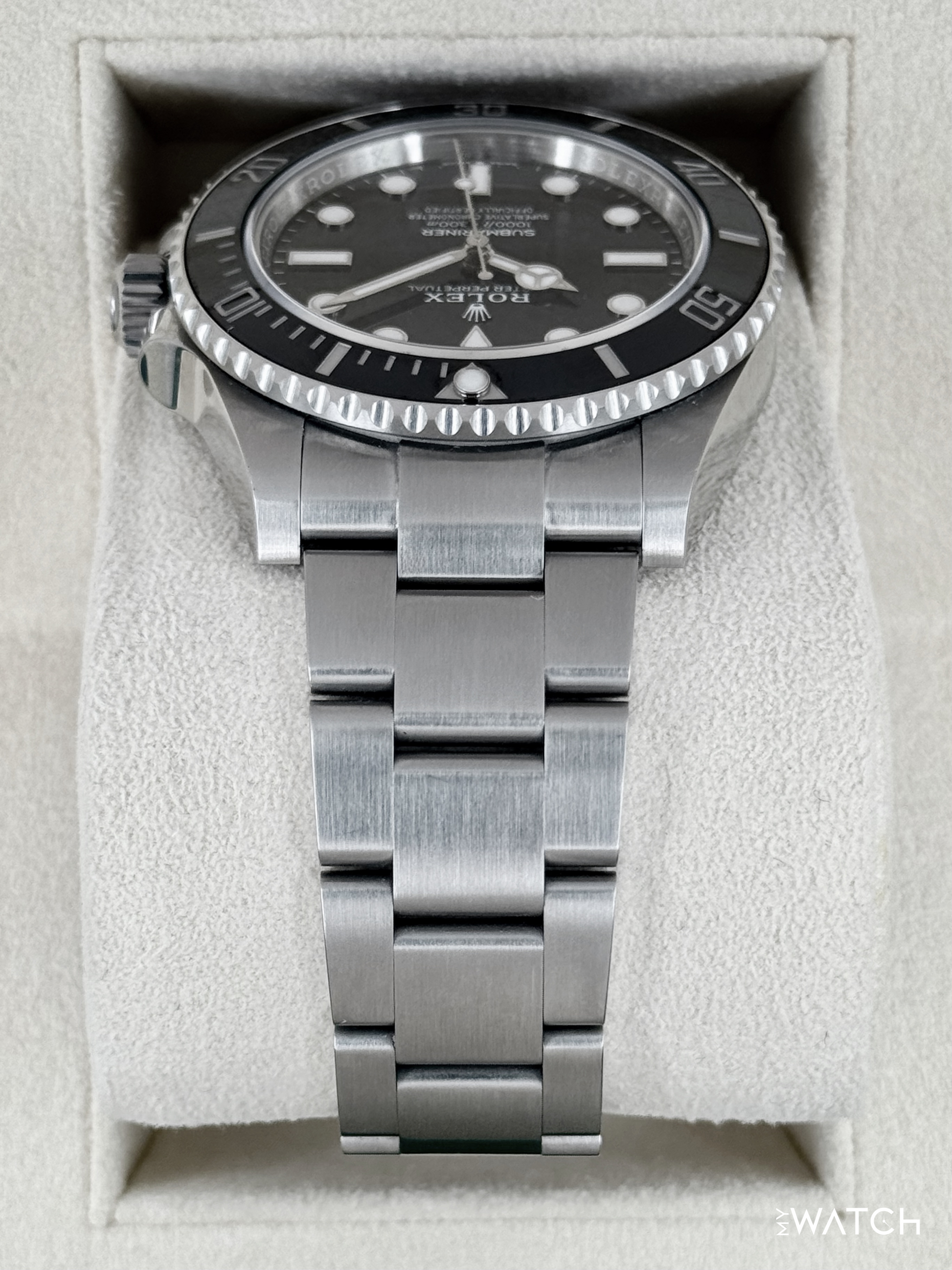 メル Rolex Submariner 41MM 124060 Black Dial Black Ceramic Bezel