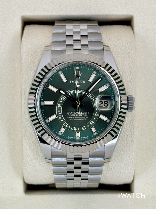 2025 Rolex Sky-Dweller 42mm 336934 Jubilee Green Dial