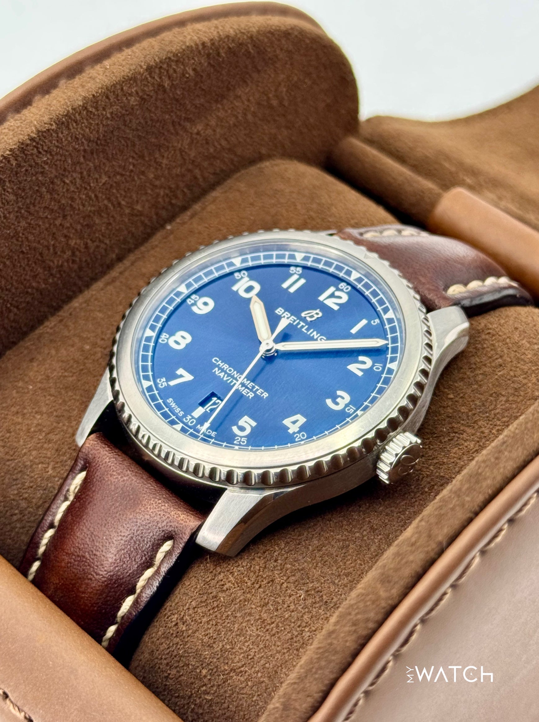 Breitling Navitimer 8 Automatic 41mm A17314101C1A1 Blue Dial - MyWatchLLC