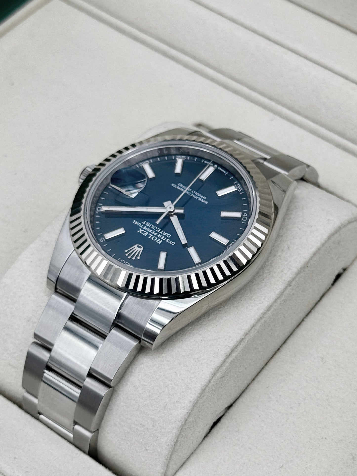 2026 Rolex Datejust 41mm 126334 Stainless Steel Oyster Blue Dial