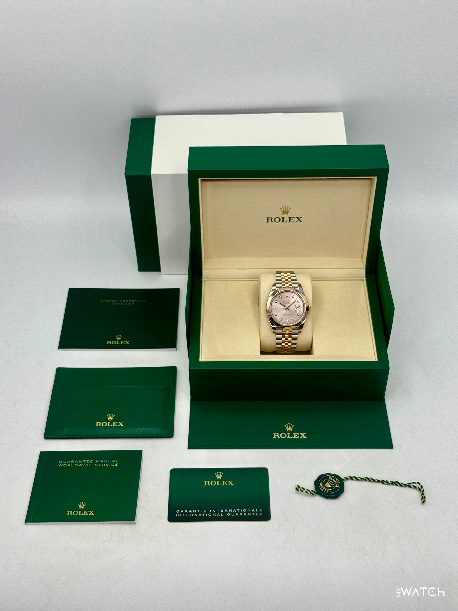 NEW 2026 Rolex Datejust 41mm 126301 Two-Tone Jubilee Sundust Diamond Dial - MyWatchLLC