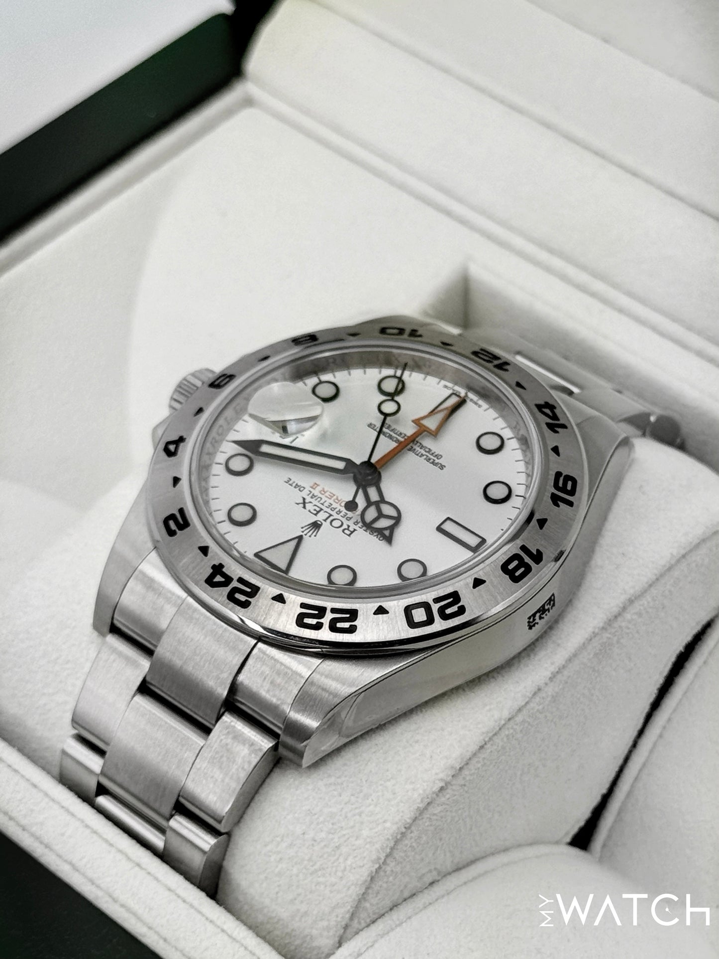 2014 Rolex Explorer II 42mm 216570 Polar White Dial