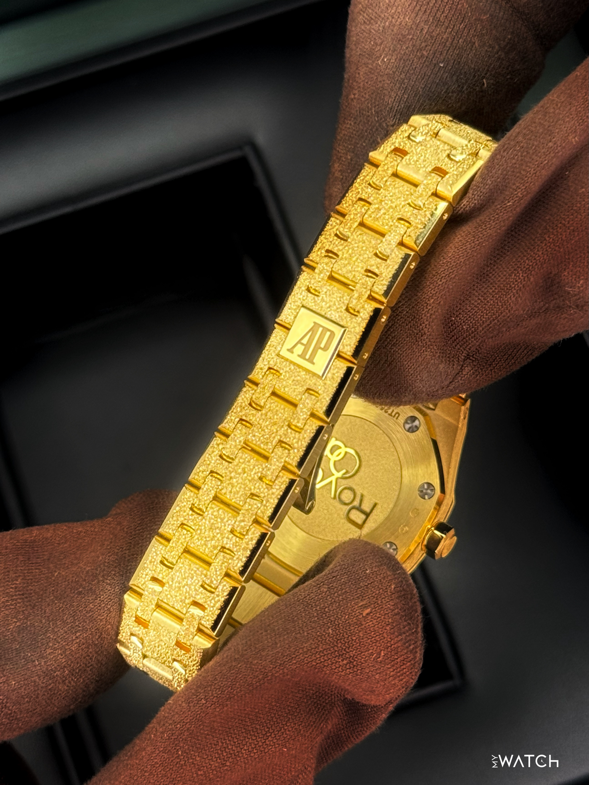 NEW 2026 Audemars Piguet Royal Oak Mini Frosted 23mm 67630BA Yellow Gold Dial - MyWatchLLC