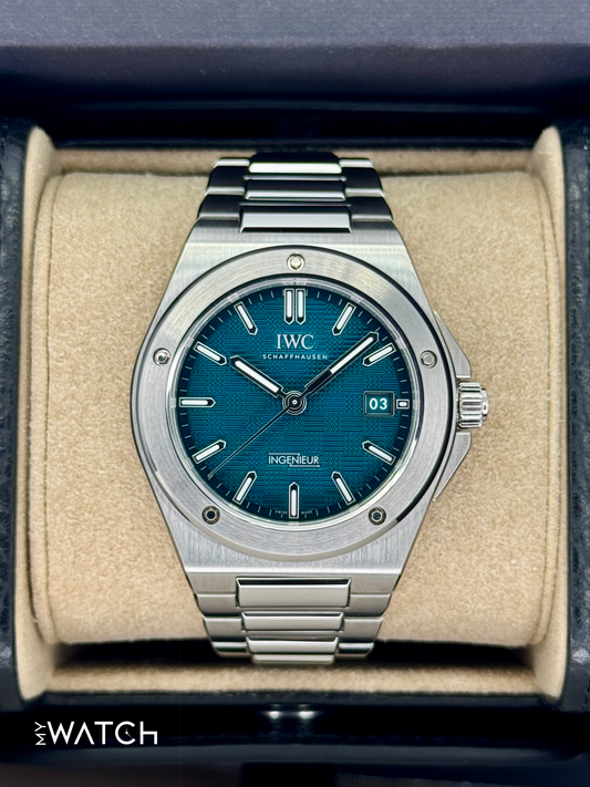 NEW 2025 IWC Ingenieur Automatic 40mm IW328903 Aqua Dial