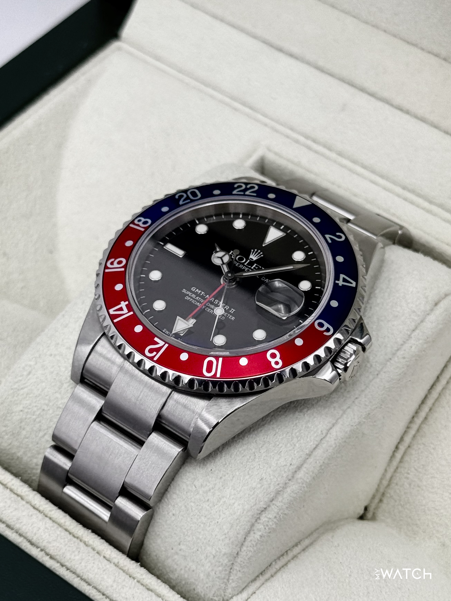 2005 Rolex GMT-Master II "Pepsi" 40mm 16710 Oyster (Collectors Set)