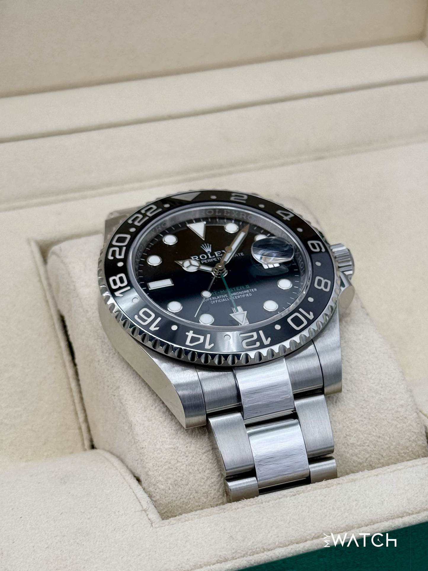 2018 Rolex GMT-Master II 40mm 116710LN Stainless Steel Black Dial