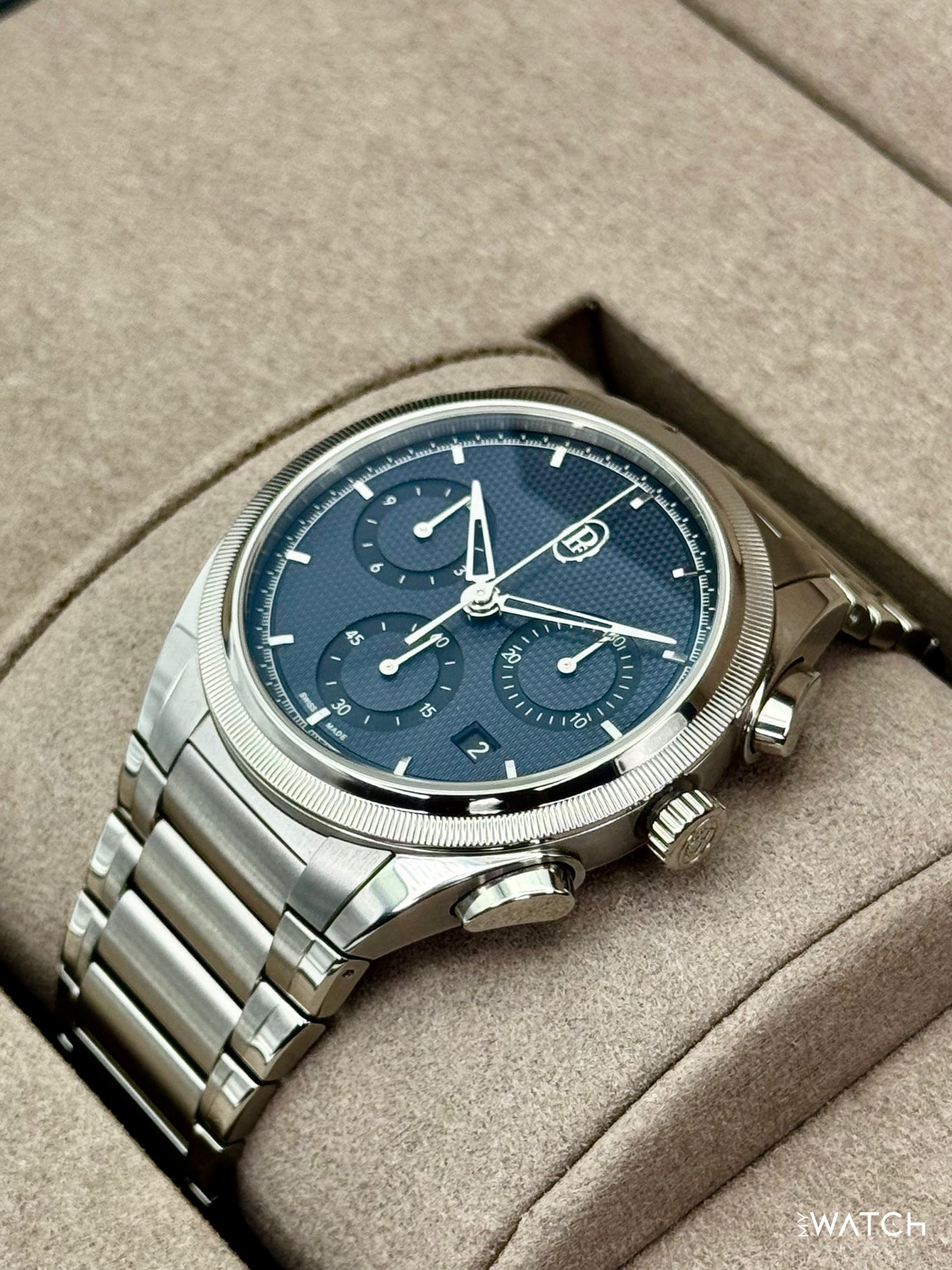 2025 Parmigiani Fleurier Tonda Pf Chronograph 42mm PFC915 Stainless Steel Blue Dial - MyWatchLLC