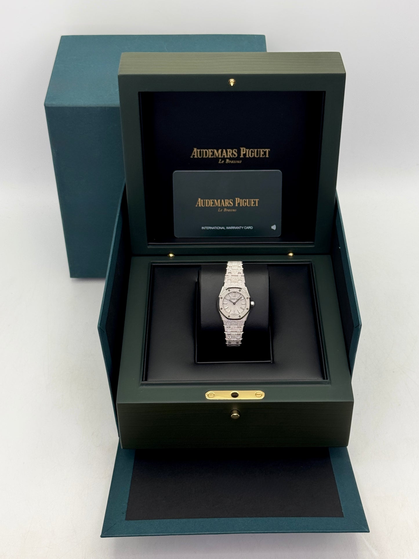 NEW 2026 Audemars Piguet Royal Oak Mini Frosted 23mm 67630BC White Gold Silver Dial