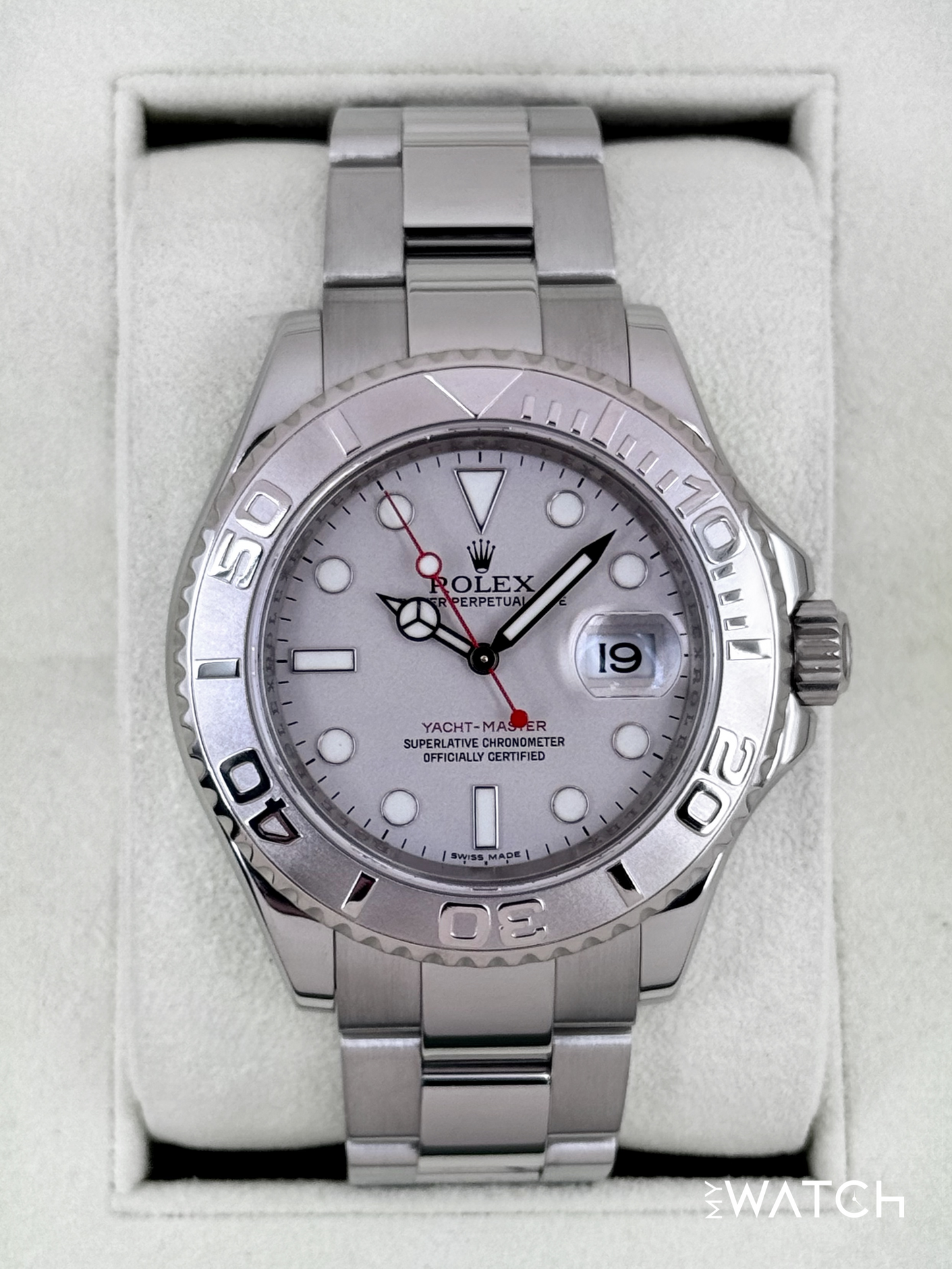 2012 Rolex Yacht-Master 40mm 16622 Platinum Bezel and Dial